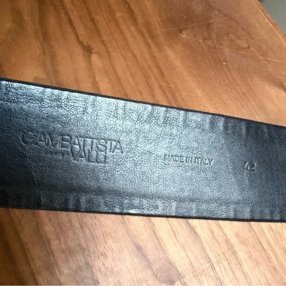 Giambattista Valli Haute Couture Leather & Silk Black Floral Waist Belt - Picture 6 of 11